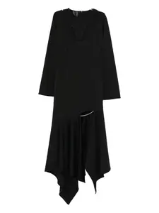 Асимметричное миди-платье Shelby Rhizome, черный