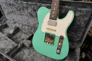 Schecter USA CUSTOM SHOP PT Wembley Studio 6-струнная электрогитара - Sea Foam Green с состаренным нитролак