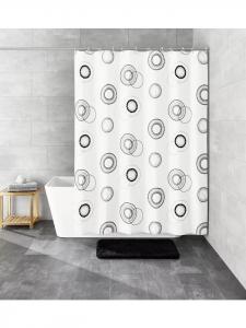 Kleine Wolke Шторка для душа Luna в черно-белом цвете