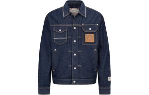 Джинсовая куртка мужская джинсовая синяя Evisu, синий