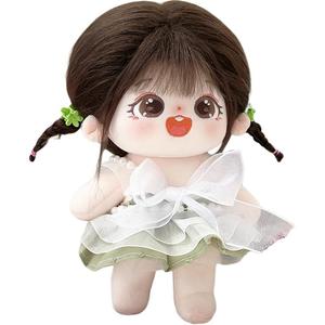 Хлопковая кукла каштанового цвета плюшевая кукла высотой 20 см MENGWAGONGDIAN