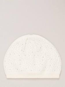 Вязаная шапка с блестящей отделкой Phase Eight, Ivory