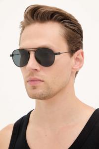 Солнцезащитные очки Saint Laurent, черный