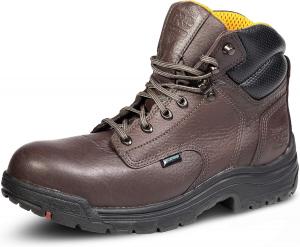 Timberland PRO мужские рабочие ботинки Titan 6 дюймов с защитным носком Alloy и водонепроницаемостью, Dark Mocha V1