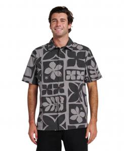 Мужская рубашка Quiksilver Tiki Island Quiksilver Waterman, Gray