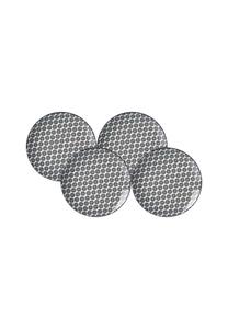 Чёрно-белые десертные тарелки Takeo Circles ø 21,5 см 4 шт Ritzenhoff & Breker