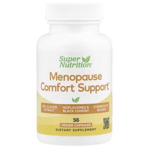 Super Nutrition, добавка для поддержки в период менопаузы, 56 растительных капсул
