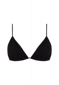 Женское бикини с треугольными чашечками и тонкими бретелями в рубчик CHANTELLE, черный