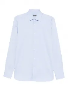 Рубашка с длинными рукавами Zegna, синий