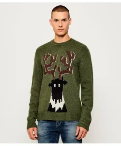 Свитер Regular fit Ea7, зеленый