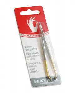 Пинцет для выщипывания изогнутый золотой Mavala