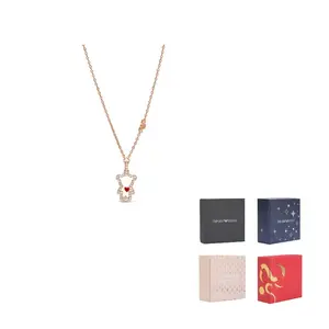 Emporio Armani Подвеска на цепочке из латуни с покрытием из розового золота 14 карат