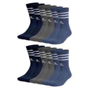 ADIDAS Спортивные носки Crewsocks, 6 пар, для мужчин и женщин - мягкие, с амортизацией