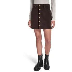 Джинсы DKNY Button Fro high waist jeans, коричневый