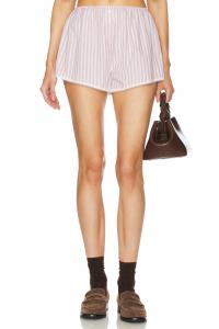 Короткий жилет из поплина в широкую полоску Helsa, лиловый