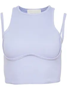 Топ в рубчик Fleur Du Mal, фиолетовый