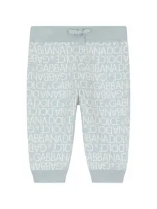 Леггинсы с логотипом Dolce & Gabbana Kids, синий