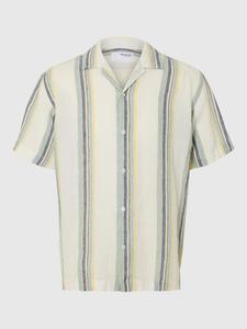 Рубашка на пуговицах классического кроя SELECTED, желтый