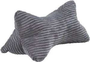 Подушка для поддержки - 24 x 42 см - Серый - Вельветовый Sun garden