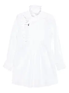 Платье с оборками Coperni, белый