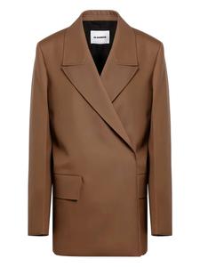 Jil Sander шерстяной пиджак, коричневый