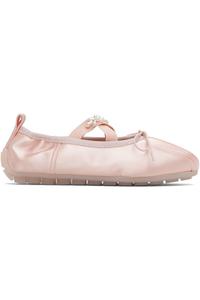 Simone Rocha Розовые балетки с бусинами на резинке