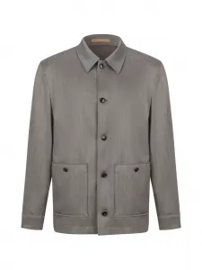 Пиджак с карманом на пуговице Boss, зеленый