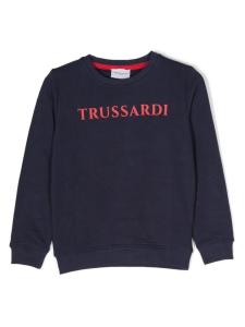 Trussardi толстовка с логотипом, синий