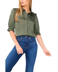 Блузка с принтом Cece, зеленый