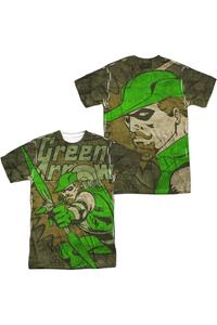 Футболка с коротким рукавом для взрослых из полиэстера DC Comics Take Aim (принт спереди/сзади) Gildan, белый