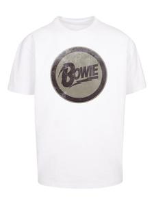 Футболка F4NT4STIC David Bowie Rock Music Band Circle Logo, белый