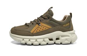 Износостойкие низкие повседневные туфли для мужчин HLA, Brown