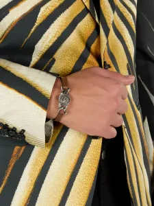 Цепочный браслет Roberto Cavalli, коричневый