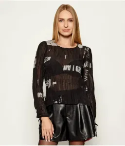 Блузка_Срочные новости regular fit Desigual, черный