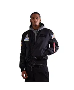 Мужская куртка Nasa Ma-1 Flight Jacket Gen II Alpha Industries, черный