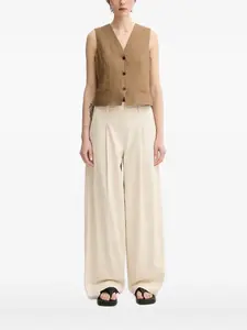 Топ без рукавов с застежкой на пуговицы Marc O'Polo, коричневый