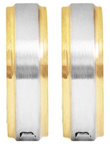 Adeliás Серьги унисекс - серьги-кольца на шарнирах из нержавеющей стали серебристого цвета