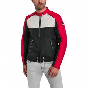 DIESEL Куртка мужская черная красная белая, Black Red White