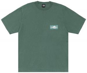 Футболка Stussy Heal The Bay 40, окрашенная пигментом, зеленый