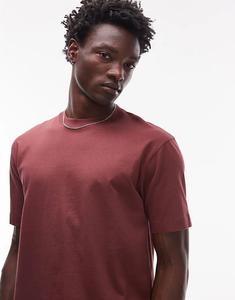 Укороченная футболка Topman бордового цвета