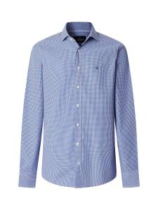 Hackett London Рубашка на пуговицах 'City' в цвете Navy, Regular fit