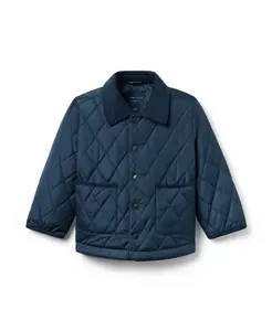 Стеганая куртка в деревенском стиле для мальчиков - для малышей, детей постарше. Janie And Jack, синий