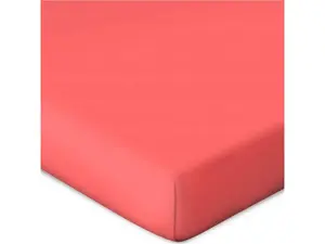 Простыня на резинке для матраса с пружинным блоком, однотонная, цвет Coral X1/687, размер 90x190/100x220 см Bassetti