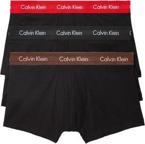 Calvin Klein Мужские боксеры Classic, Black Body, Red, Black, Brown
