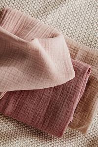 Комплект из 3 комфортных одеял из муслина H&M, 40x40 см, розовый
