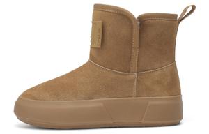 Теплые короткие зимние сапоги женские BOERDIQI, Camel Fleece-Lined