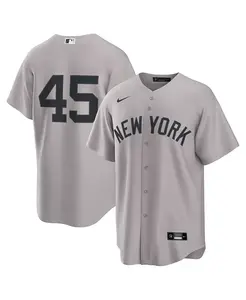 Мужская майка Gerrit Cole Gray New York Yankees Road 2.0 Replica Nike