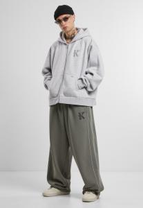 Толстовка на молнии BOXY Karl Kani, серый