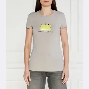 Облегающая футболка Armani Exchange, серый
