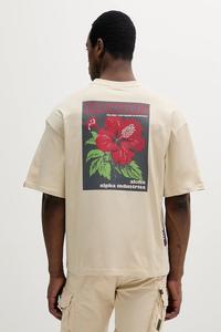 Футболка хлопковая Aloha Flower T BP Alpha Industries, бежевый